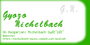 gyozo michelbach business card